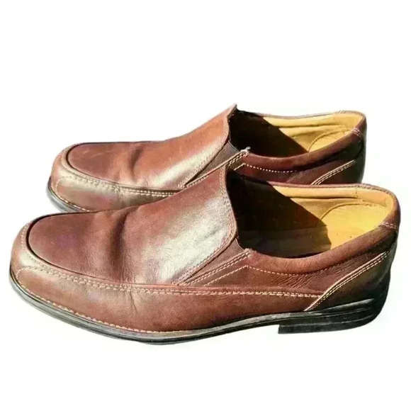 Brown Men’s Bass & Co Ulysses‎ Leather Loafers 9M - Picture 6 of 8